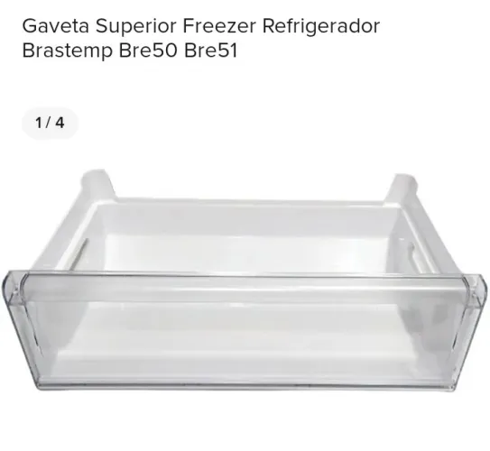 Gaveta Superior Freezer Refrigerador Brastemp Bre50 Bre51 // Whirlpool Wre52x1 Wre52e1