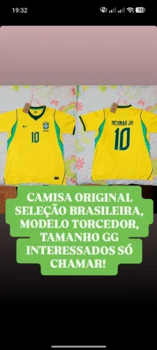 CAMISA DA SELEÇÃO BRASILEIRA MODELO TORCEDOR, ORIGINAL. 