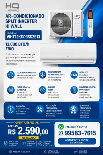 Ar-condicionados 12mil btus