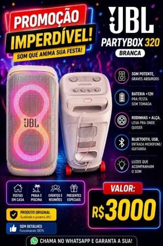 JBL paty box320 branca