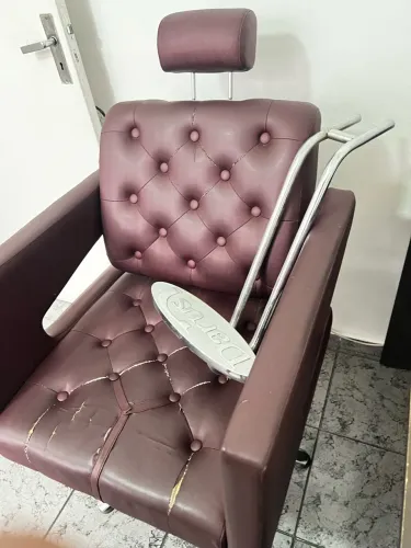 CADEIRA CABELEIREIRO BASE HIDRÁULICA PARA ESTOFAMENTO