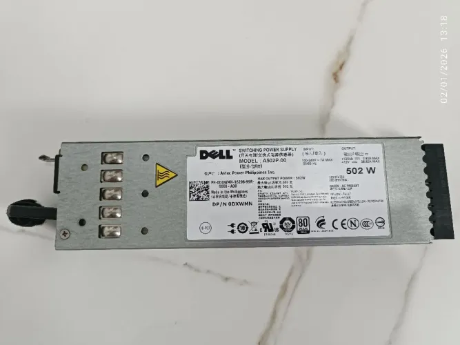 FONTE DELL 502W MUITO CONSERVADA