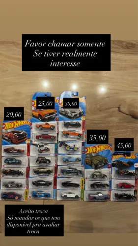 Hot Wheels venda troca