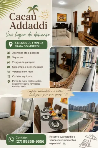 Alugo lindo apartamento para temporada 