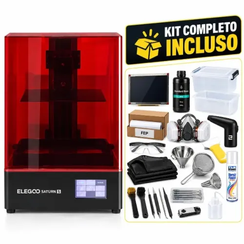 Impressora 3D Elegoo Saturn S 4K + Kit Completo + LCD 4K Extra