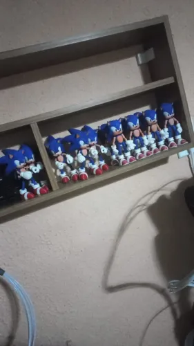 Boneco Sonic 3D - Coleção Articulado