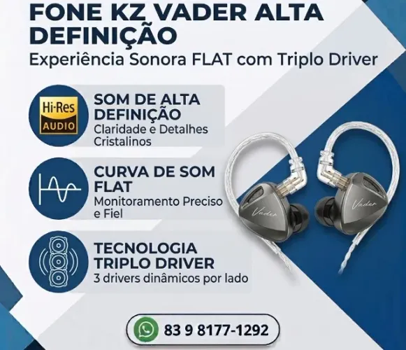 Fone KZ VADER 6 Drivers - FLAT