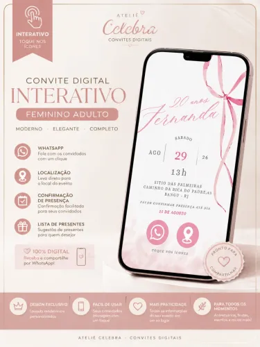 CONVITE DIGITAL INTERATIVO