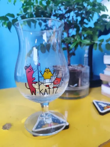 Taça cristal cervejaria Katz Grande artesnaal