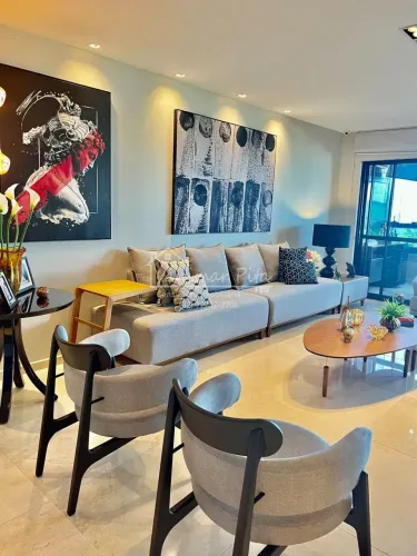 Beira-Mar da Pajuçara | 194 m² | 3 Suítes | Mobiliado | Alto Padrão