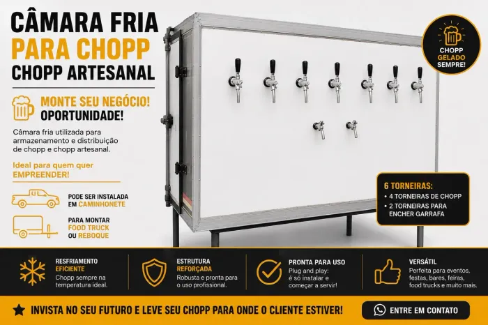 CÂMARA FRIA PARA CHOPP