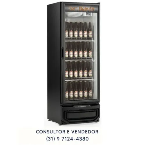 Cervejeira 410L Porta de Vidro Gelopar Nova