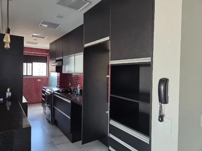 Cozinha planejada completa + bancada em granito + cuba + fogão + depurador