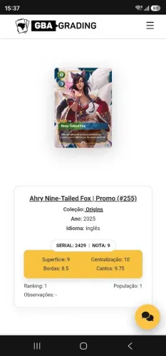 Riftbound Ahri Promo GBA9