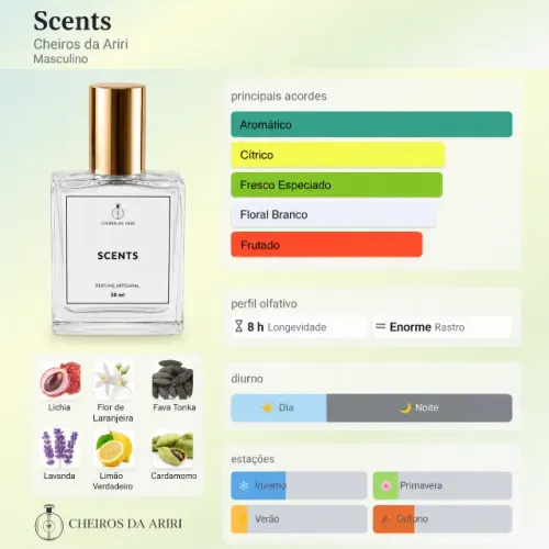 Perfume Artesanal Masculino Scents 50 mls