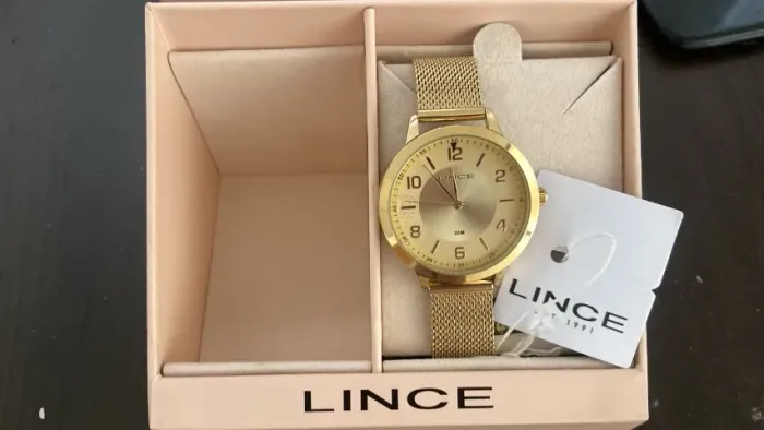 Relogio Feminino Gold Lince