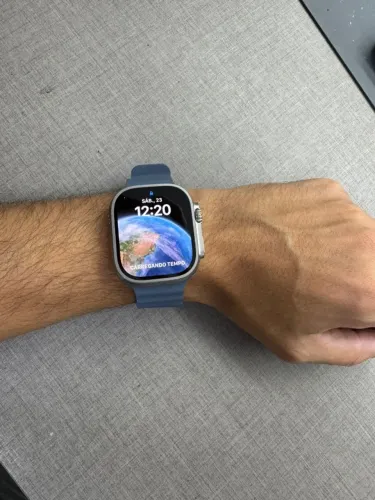 Apple Watch Ultra 3   GPS + Cellular  49 mm   Pulseira Oceano azul-âncora  Acompanha case 