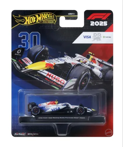 Miniatura HotWheels F1 2025 #30 Liam Lawson 1:64 Fórmula 1 Premium