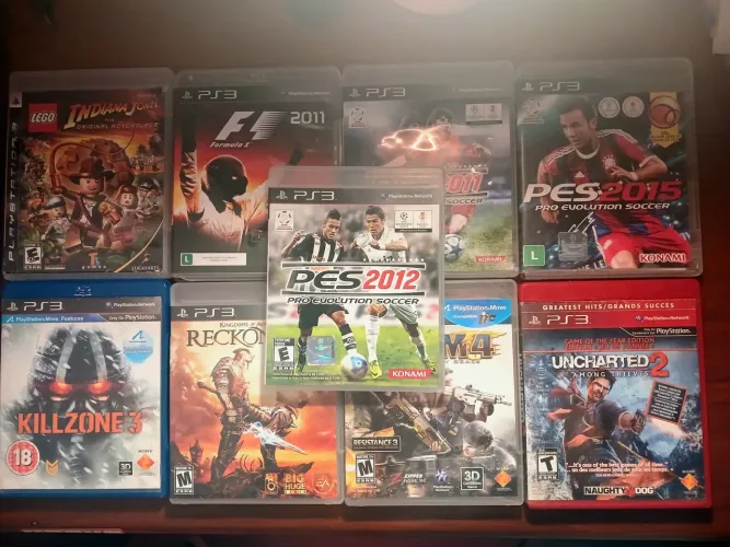 Lote com 9 jogos ps3
