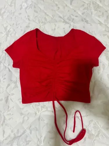 Cropped vermelho 
