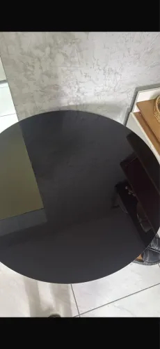 Mesa vidro laqueado 80cm