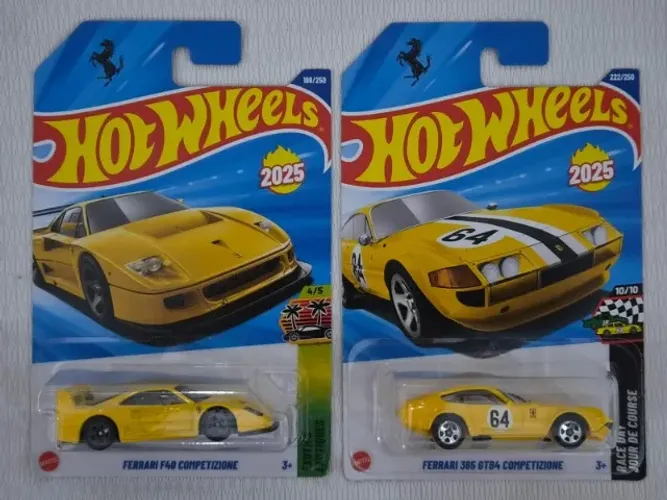 Miniatuta Hotweels Ferrari F40 e 365 GTB4