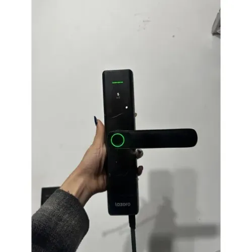 Fechadura Eletrônica Digital com Biometria e Senha Tuya Bluetooth LAZORO LAM-525B