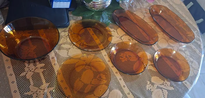 Kit pratos Duralex Marrom antigos (colecionadores)