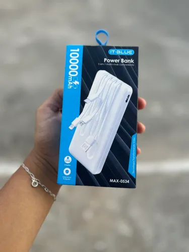 Carregador portátil com cabos - ENTREGA A DOMICÍLIO