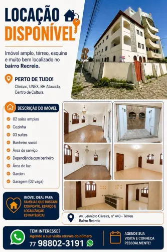 ALUGA-SE APARTAMENTO TÉRREO 