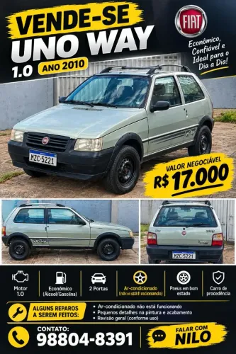 Fiat Uno Mille WAY Economy 1.0 F.flex 2P 2010