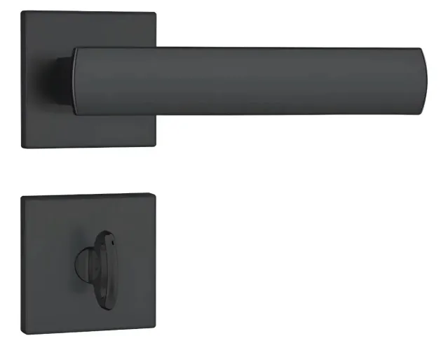 Fechadura Stam Preto cromado