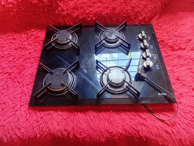 Cooktop Philco 4 bocas a gás com acendimento automático