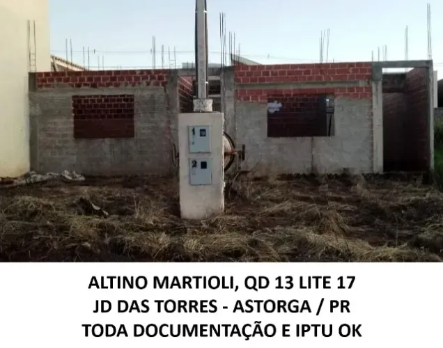 VENDO AS 2 CASAS GEMINADAS INTERMINADAS EM ASTORGA PR