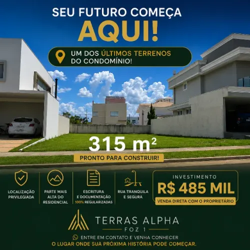 Terreno / Lote / Condomínio à venda, 315m² - KLP