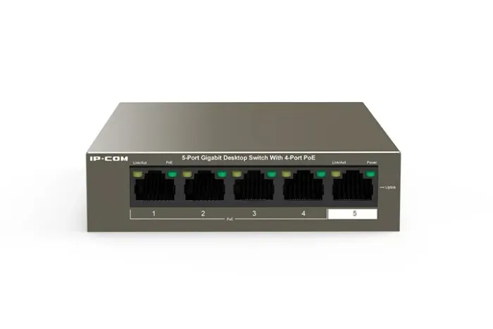 Switch Ip-com Poe 4 Portas Gigabit + 1 Uplink G1105p-4-63w Ieee802.3af/at