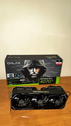 RTX 4070 T.i 4 Fans Galax Placa semi nova