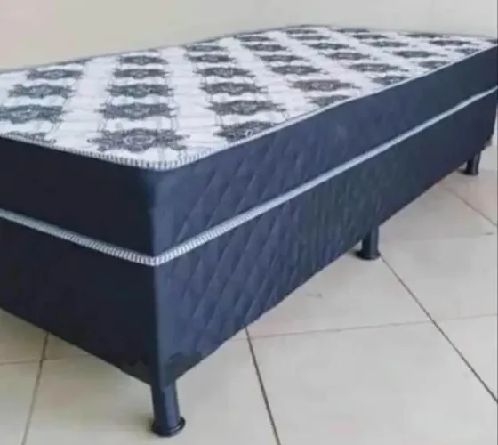 Cama box solteiro macia e confortável