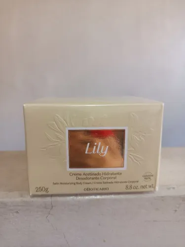 Creme acetinado Lily o Boticario