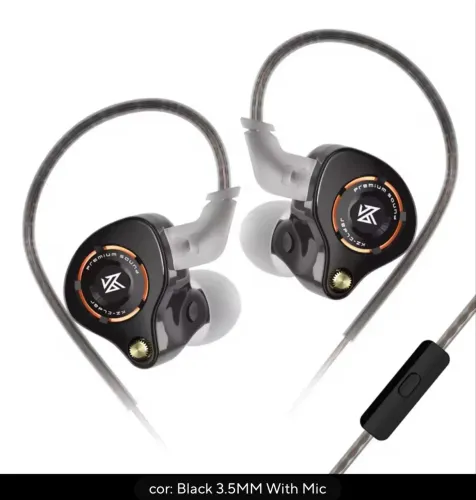 Fone Kz Eldar 1DD intra-auricular driver dinâmico com microfone qualidade HI-FI Lacrados!