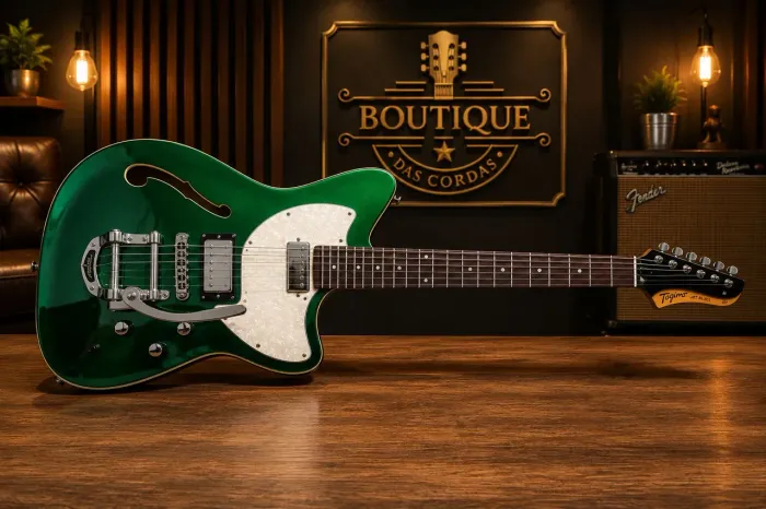 Tagima Jet Blues Sea Foam Green - Semi-Hollow | Bigsby