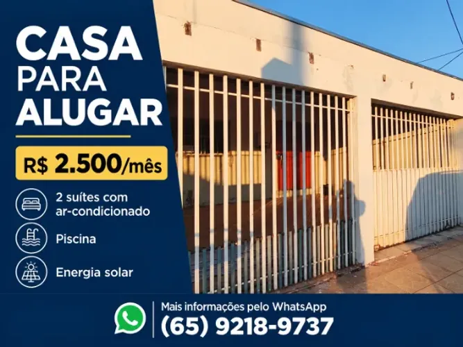 CASA PARA ALUGAR COM 2 SUITES E PISCINA NO TIJUCAL