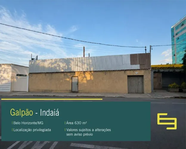 Galpão para alugar em Belo Horizonte/MG no bairro Indaiá.