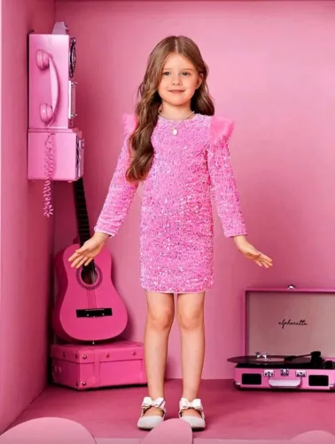 Vestido de luxo infantil 