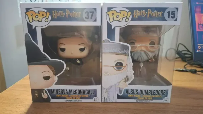 Kit Funko Pop Albus Dumbledore e Minerva McGonagall - Harry Potter 