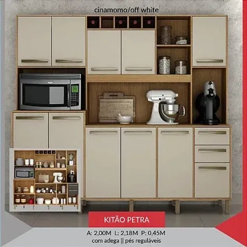 Armário de Cozinha Petra 2,18m