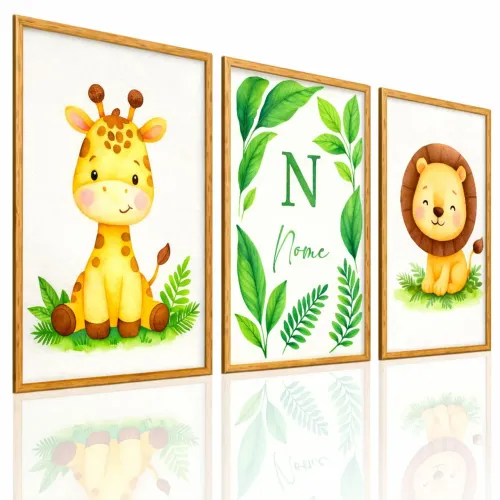 QUADRO QUARTO BEBÊ COM NOME PERSONALIZADO