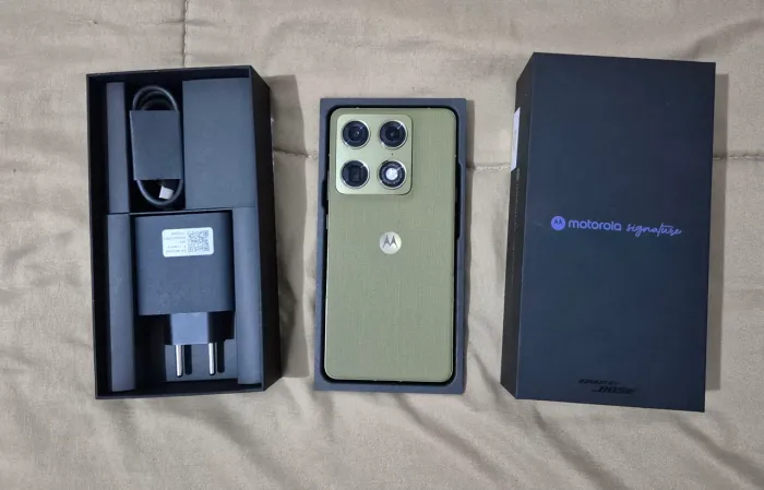 ? [NOVO / COM NOTA / NA CAIXA] Motorola Signature 5G Verde - 512GB / 24GB RAM (Impecável)