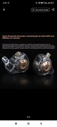 KZ EDX Pro X IEM alta fidelidade graves fortes cabo destacável novo lacrado