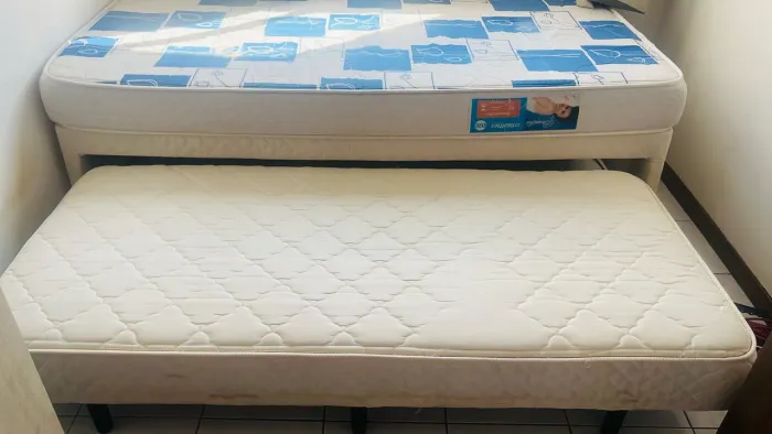Cama Box de solteiro com cama auxiliar